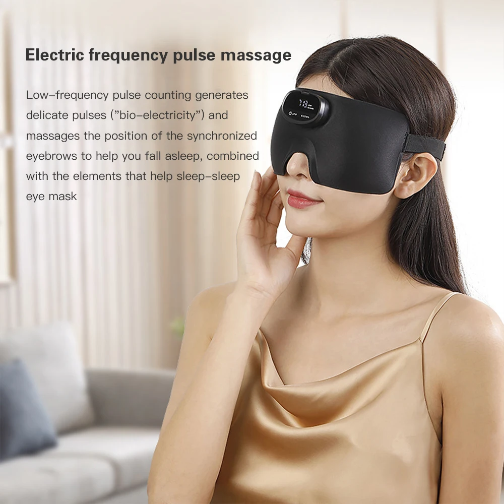 

Smart Sleep Mask Instrument Sleeping Aid Face Mask Cover Eyeshade Soft Eye Patch Portable Travel Deep Sleep