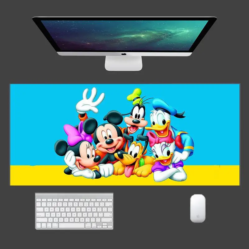 

Mickey Minnie Anime Pc carpet mouse pad mats gamer gaming accessories desk mat mousepad ergonomic wrist rest carpet Gamer