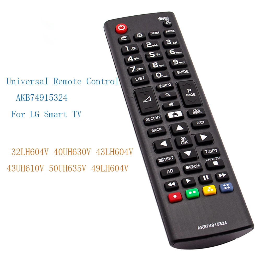 

Universal AKB74915324 for LG Smart TV Remote Control for 32LH604V 40UH630V 43LH604V 43UH610V 50UH635V 49LH604V