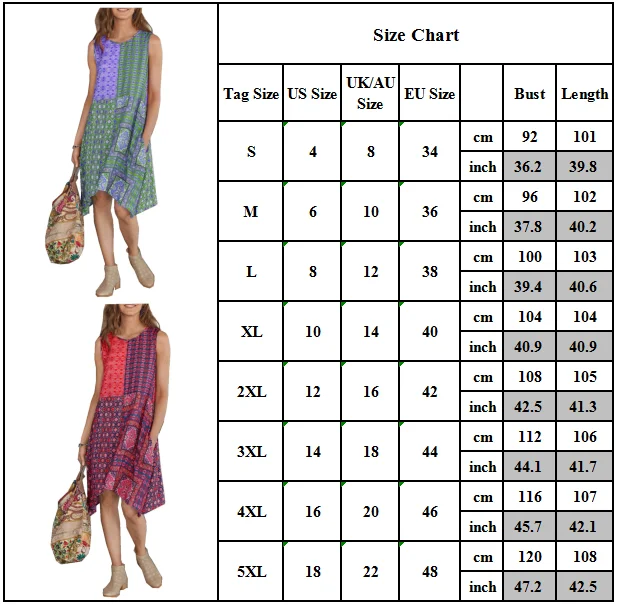 

Womens Floral Boho Sleeveless Maxi Dress Casual Summer Beach Holiday Sundress