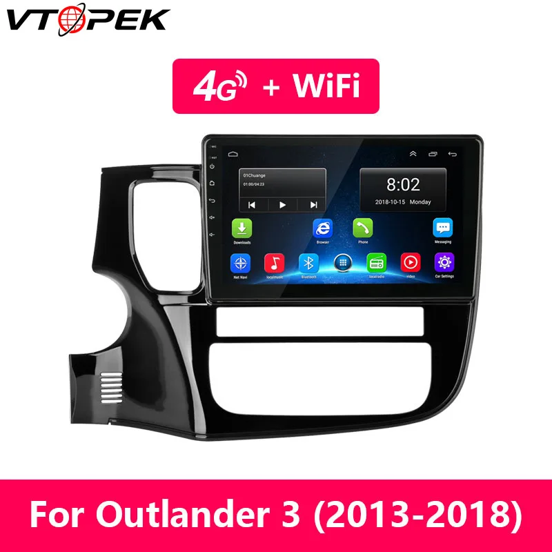Для Mitsubishi Outlander Xl 3 2012 2018 2G + 32G Android 8 1 4G HiFi автомобильный Dvd НАВИГАЦИЯ Радио Аудио
