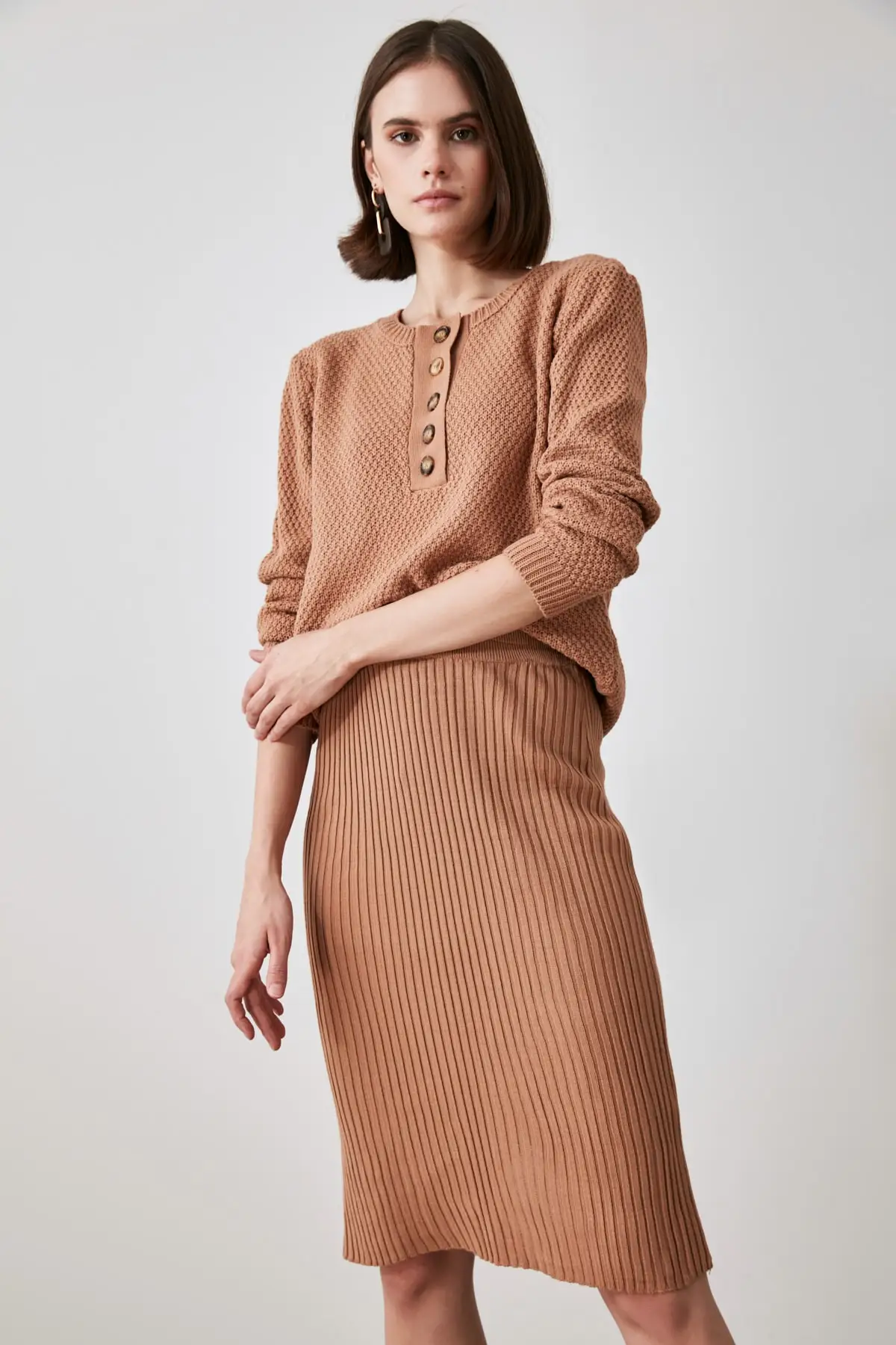 

Trendyol Button Knitwear Sweater TWOAW21KZ2147