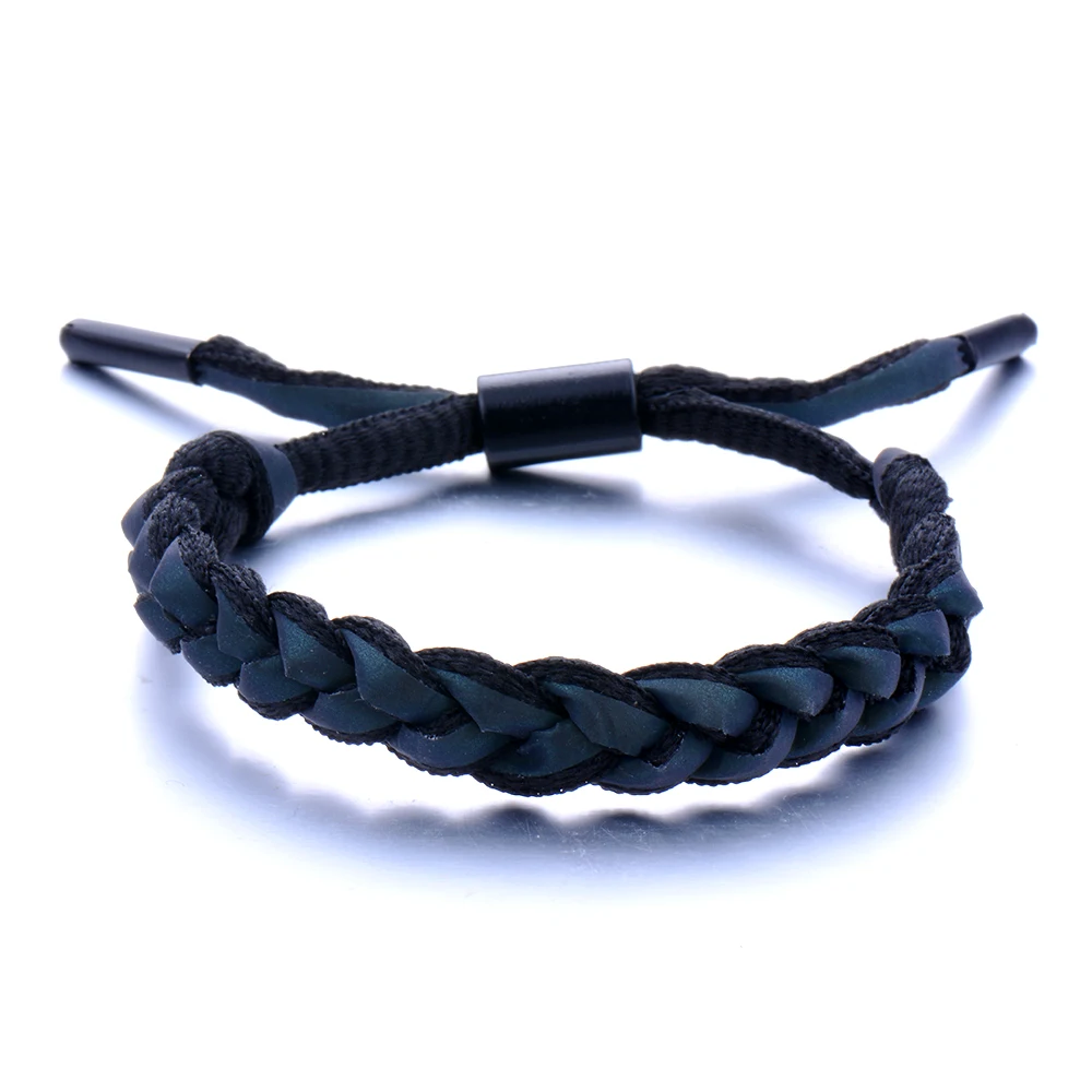 10 шт./лот кружевной ручная работа голографический темный отражающий свет браслет