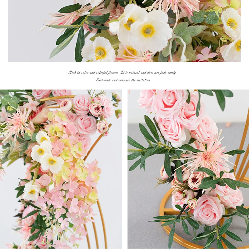 Свадебный центральный кусок искусственный цветок стенд кованые цветы рыба