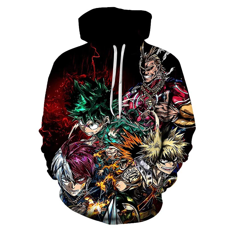 

Brand My Academy of Heroes 3D Hoodie Cool Sweatshirts Men Women Hoodie Anime Fashion Casual Tracksuits Unisex Hooded Boy