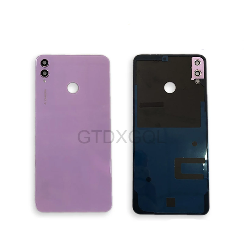 

6.5 Original Glass Back Door Cover For Huawei Honor 8X JSN-L22 JSN-L42 Rear Battery Housing Case With Sticker Adhesive