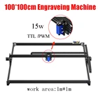 Настольный лазерный резак сделай сам, 100 см, лазерная гравировка, маркировочная машина, лазерная фокусировка 1 м * 1 м, маршрутизатор для дерева