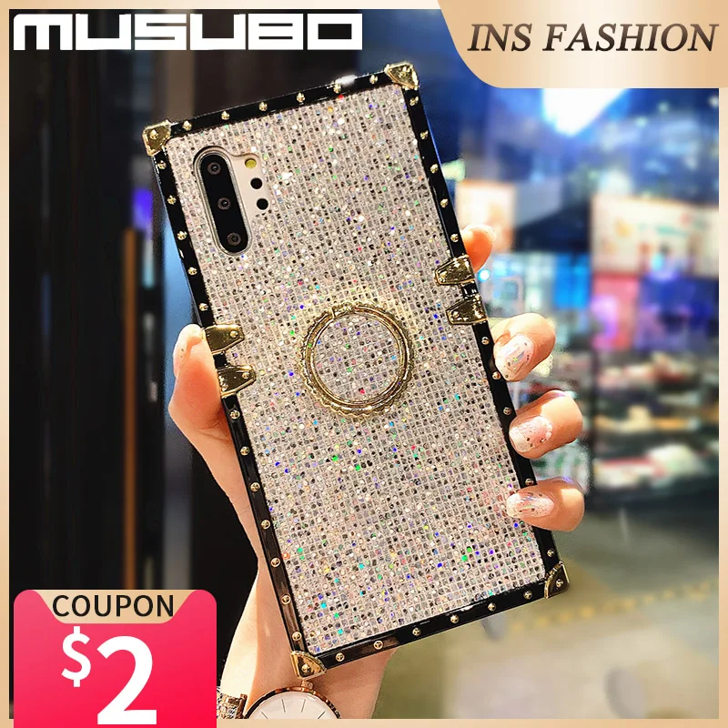 Роскошный блестящий золотой чехол для Samsung Galaxy S20 Ultra S22 Plus S21 FE 5G Note 10 20 Shining Bling A72