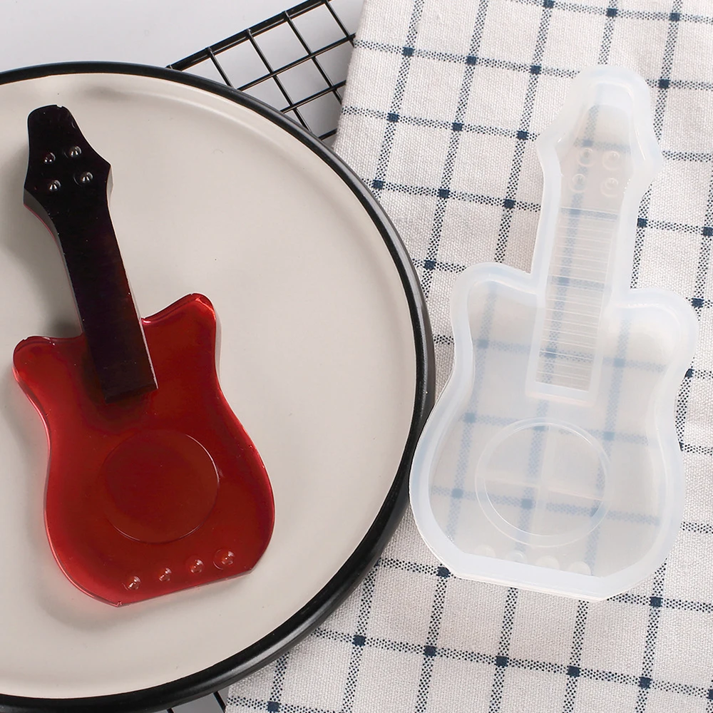 1 шт. силиконовая форма для торта в форме гитары помадки Желейная конфет