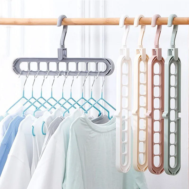 

Magic Multi-port Support hangers for Clothes Drying Rack Multifunction Plastic Clothes rack drying hanger Space Saving Storage H
