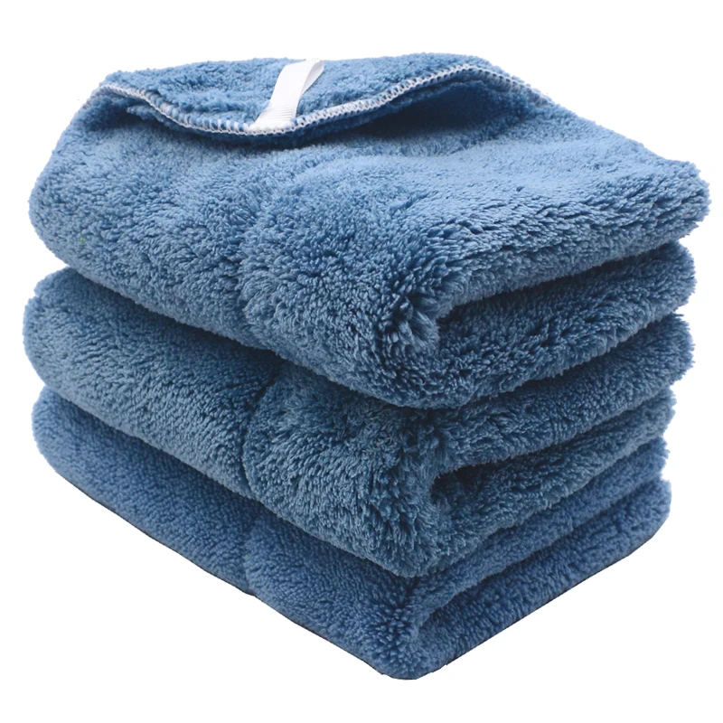 3 шт. плюшевые полотенца из микрофибры 40 х30 см г/м2|detailing towel|microfiber car cleaningsuper thick plush