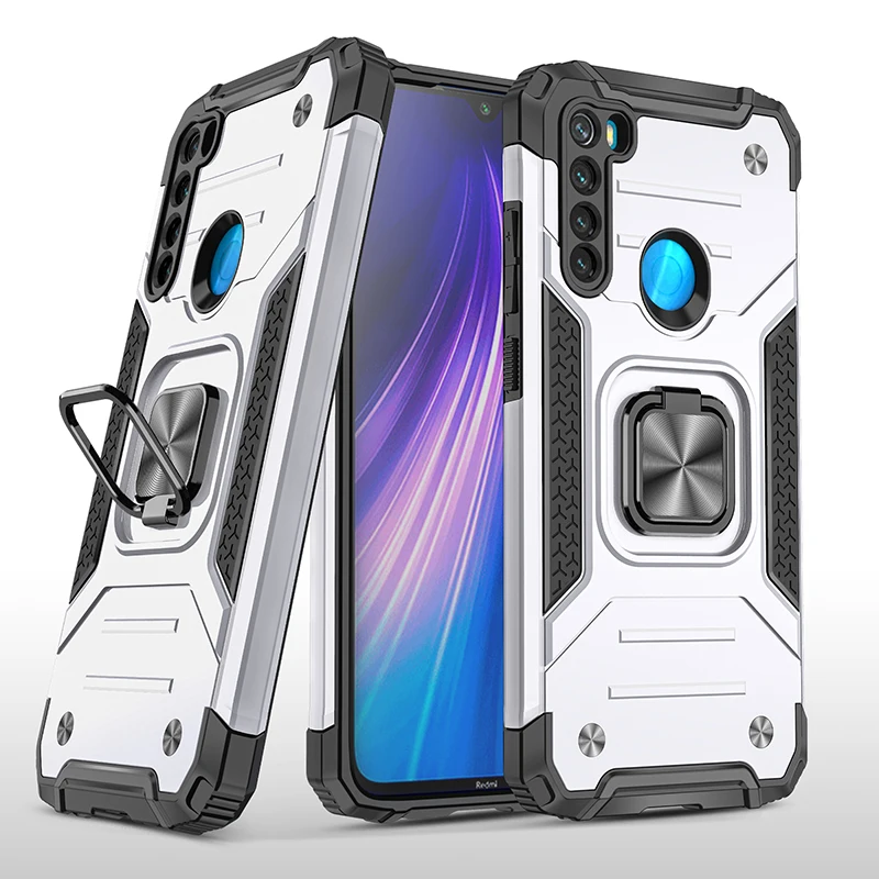 

Shockproof Case for Xiaomi Redmi Note 8 Case Cover Armor Bumper Defender Magnetic Holder Phone Case Redmi Note8