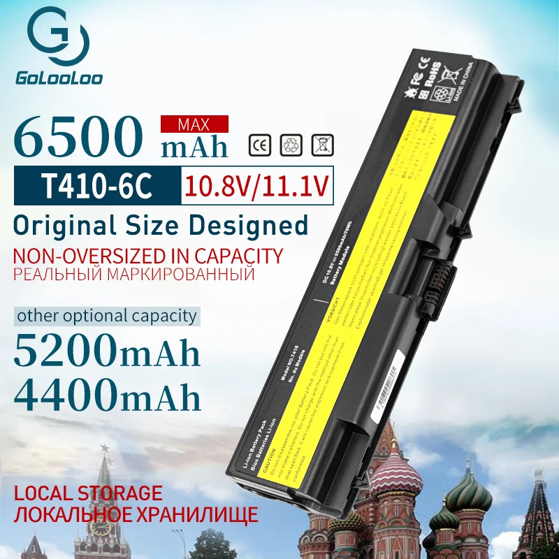 Golooloo 6 ячеек ноутбук Батарея для lenovo ThinkPad W520 E50 L410 L412 L420 L421 T410 T420i T510 T520 W510 L510 L512