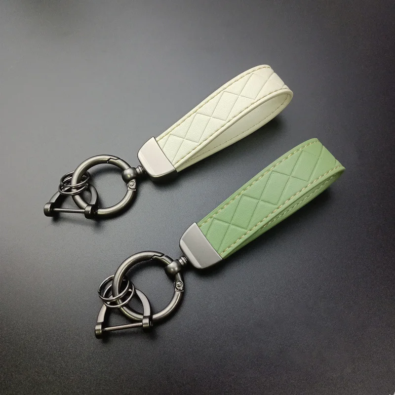

Модные кожаные брелки, Роскошный брелок Leder Lanyard, мужские и женские Брелки для автомобиля, аксессуары для ключей, подарки