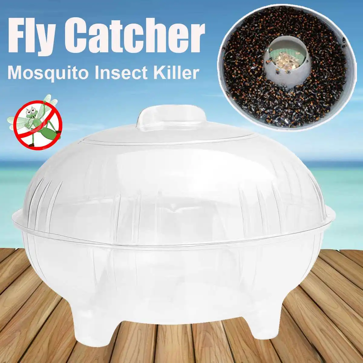 New Fly Insect Killer Catcher Trap Pest-Reject Control Mosquito 9.3" x 6.9" for Indoor/outdoor | Дом и сад