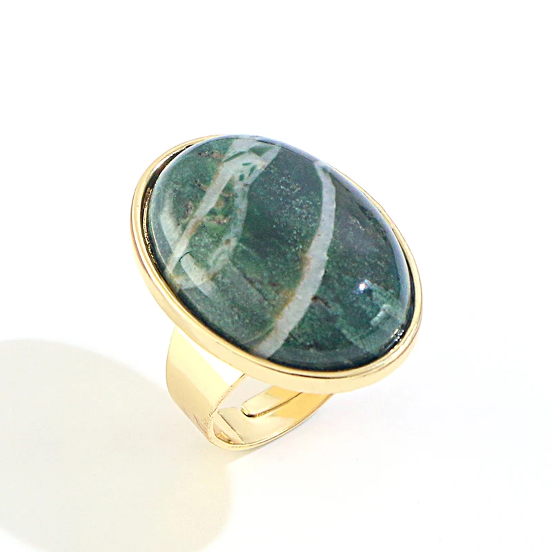 Овальные инкрустированные полудрагоценные камни KOMi из сплава бриллианты