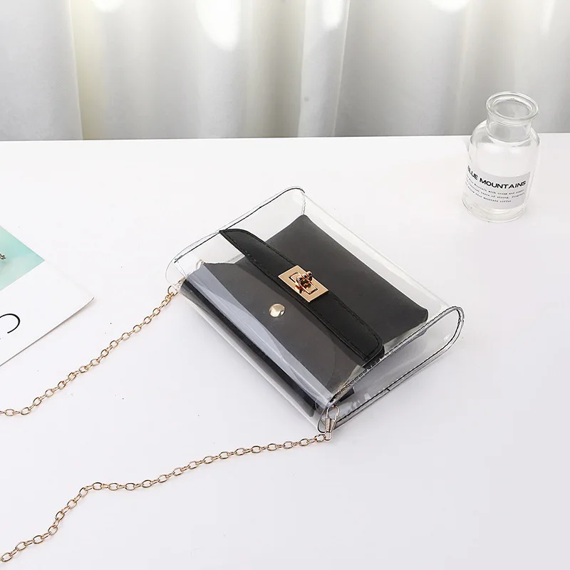 

Bag women transparent fashion wild girl diagonal bag shoulder bag jelly phone women handbag alexa sac torebka damska