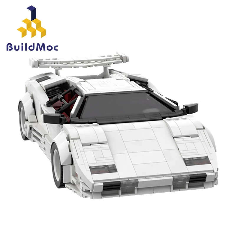 

Moc High-Tech Supercar Countach LP5000 QV Mini Sports Racing Car Model Building Block Toy Boy Gift Compatible With Brands Cars