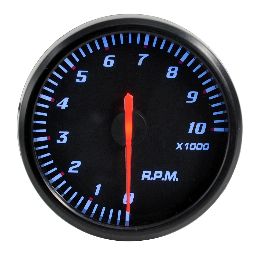 Тахометр Dragon 60 мм для гоночного автомобиля с сисветильник Том 10000 об/мин