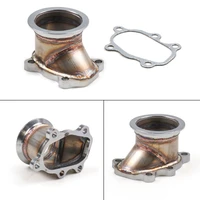 compatible with t25 t28 gt25 gt28 turbo down pipe v band clamp flange stainless steel adapter turbine housing adaptor
