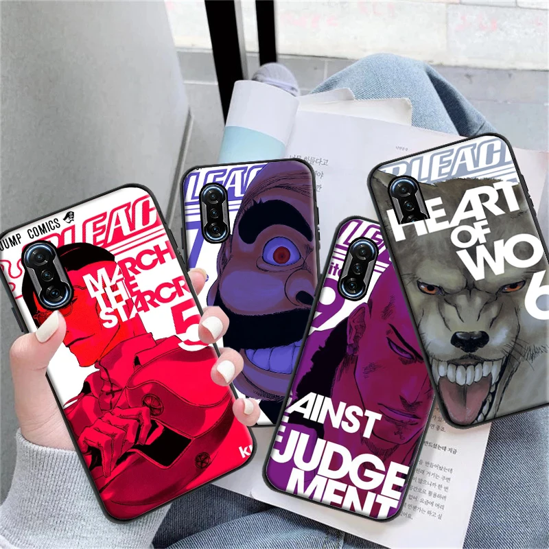 

BLEACH Phone Case For Xiaomi POCO X3 Pro X3 NFC F3 Pro GT M3 Pro For POCO F3 GT Funda Soft TPU Cases Coque