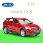 Литая под давлением в масштабе 1:36 классическая модель автомобиля WELLY, модель автомобиля Mazda CX-5 SUV, металлический автомобиль из сплава, игрушечный автомобиль, коллекция подарков