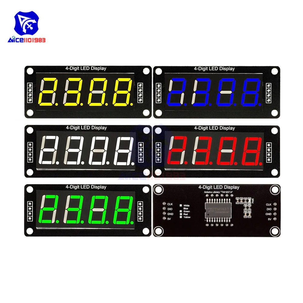 Diymore TM1637 0 56 &quot4 Бит Цифровой светодиодный дисплей трубки модуль десятичная