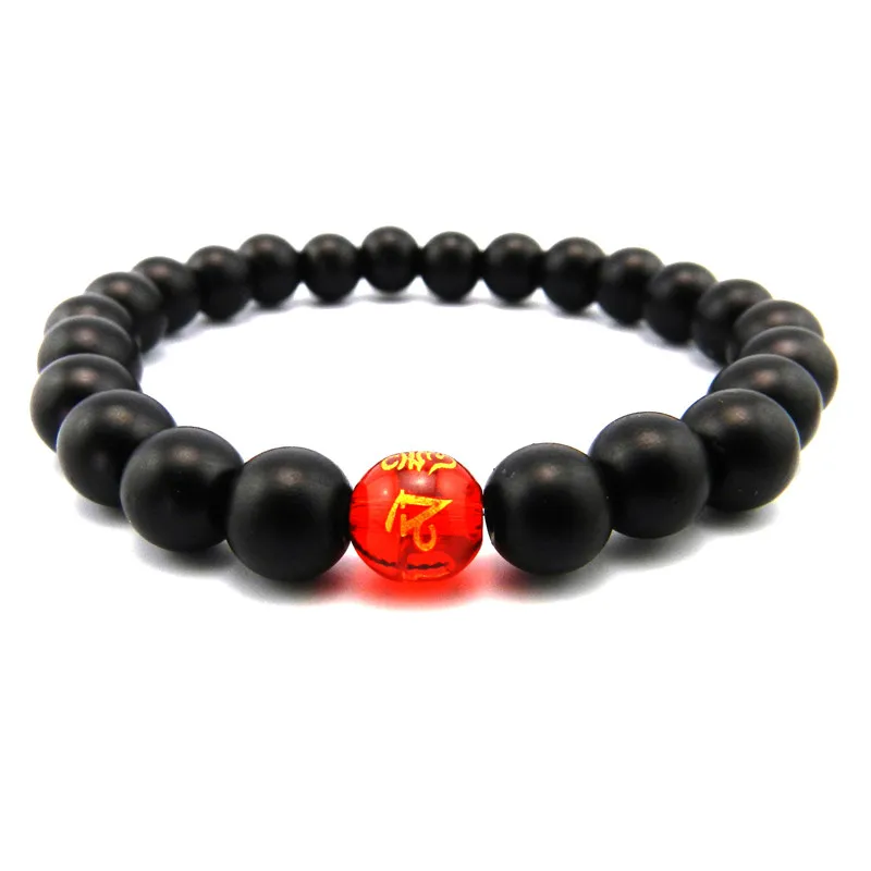 Натуральный камень бусы с тибетским буддизмом мантра тотем Шарм браслет для