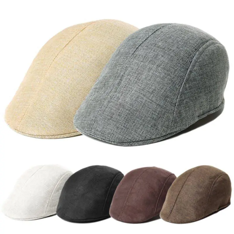 

Fashion New berets Men Womens Duckbill Ivy Cap Golf Driving Flat Cabbie Newsboy Beret Hat