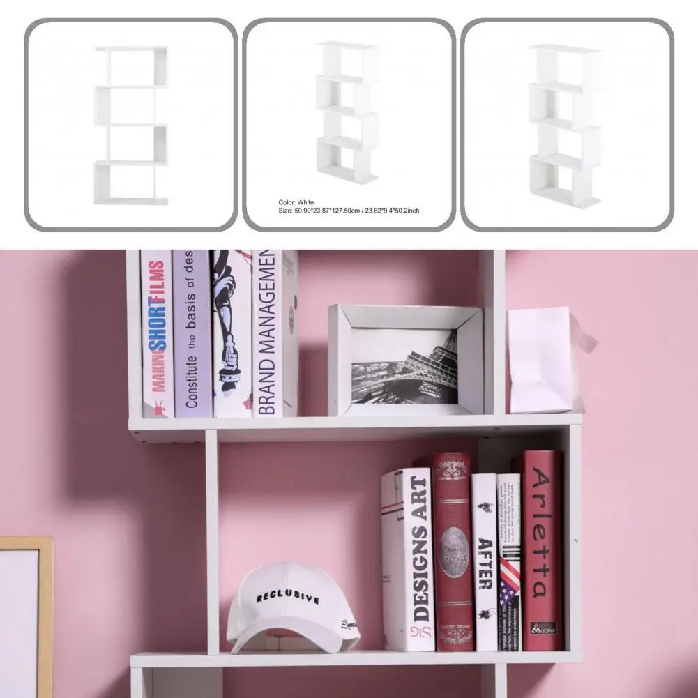 

Широкое применение, высокопрочная 4-ярусная книжная полка для офиса