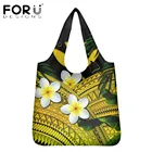 Новое поступление, женские сумки для покупок FORUDESIGNS, многоразовые сумки-тоуты с принтом в виде Гавайских цветов, сумки
