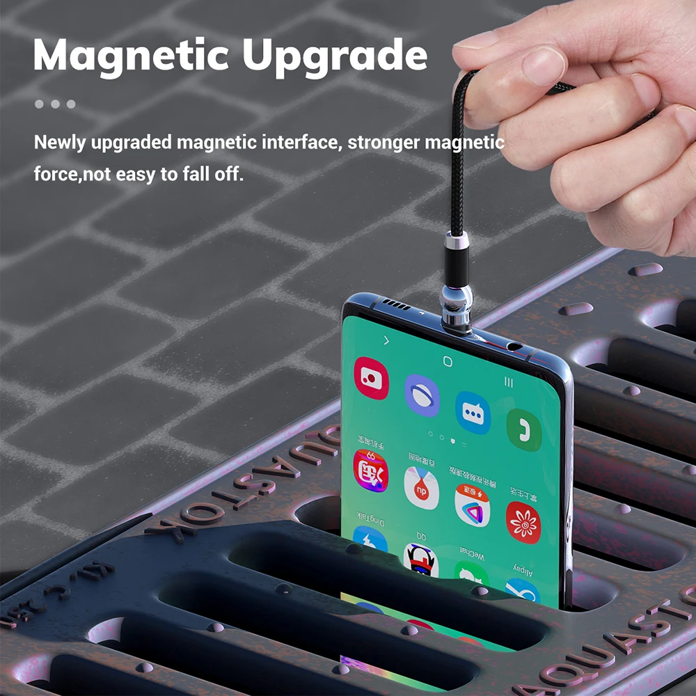 Магнитный кабель TOPK AM28 с поворотом на 360 градусов usb-кабель для iPhone 11 Pro Max Xs 8 7 6 Plus 5