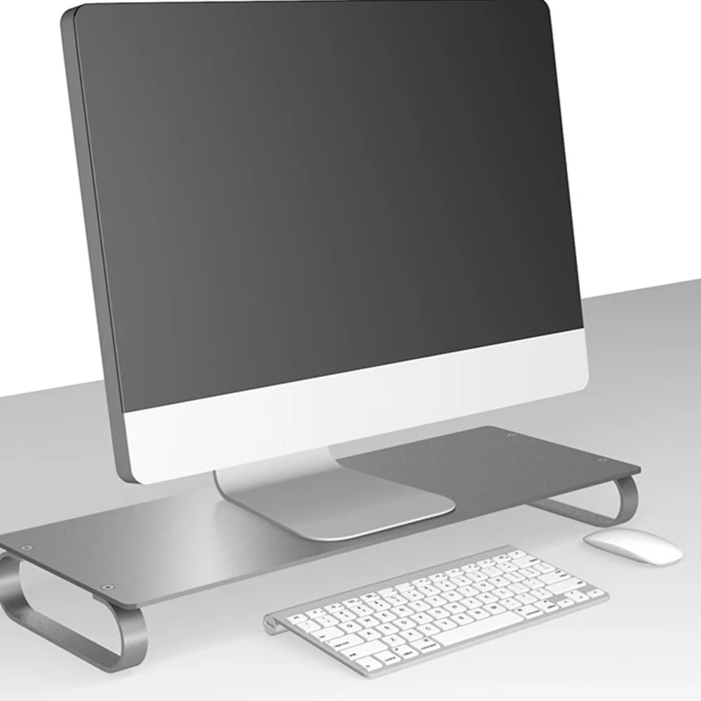 

Computer Heightening Stand LCD Base Support Computer Radiator Portable Support PC Heightening Rack Silver