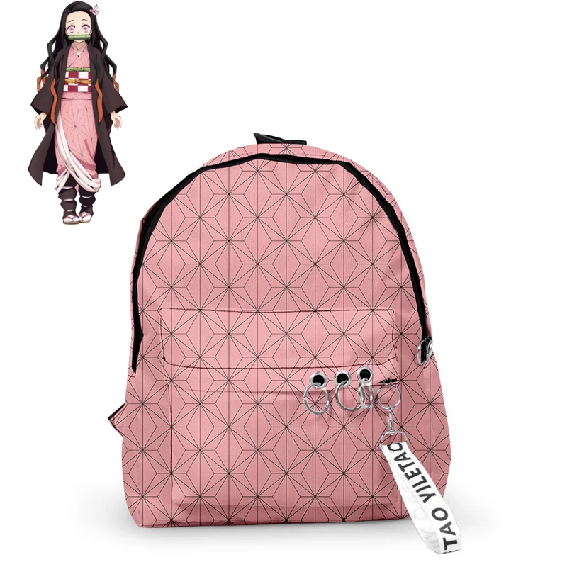 Anime Demon Slayer: Kimetsu No Yaiba Backpack Boys Girls School Bag Kamado Tanjirou Nezuko Cosplay Props Backpacks |