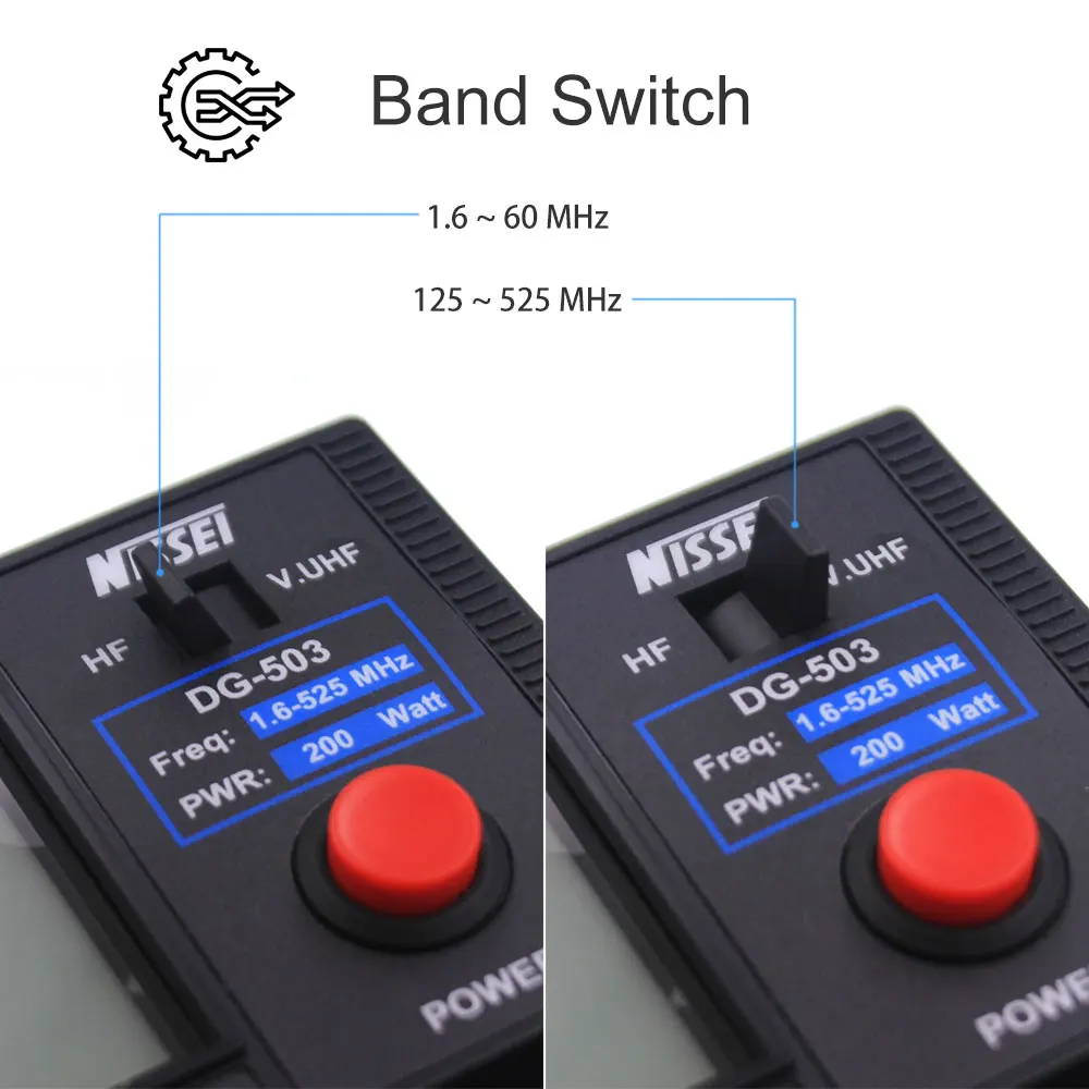 DG-503 Nissei Digital SWR/Ватт метр 1 6-60 МГц/125-525 МГц для двухсторонних радиостанций Walkie Talkie