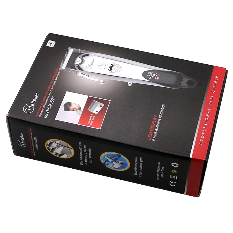 

barber professional digital display hair clipper for men cord cordless powerful electric pro trimmer hair cut machine 100-240v