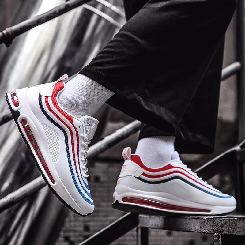 Мужские кроссовки на воздушной подушке дышащая износостойкая спортивная обувь