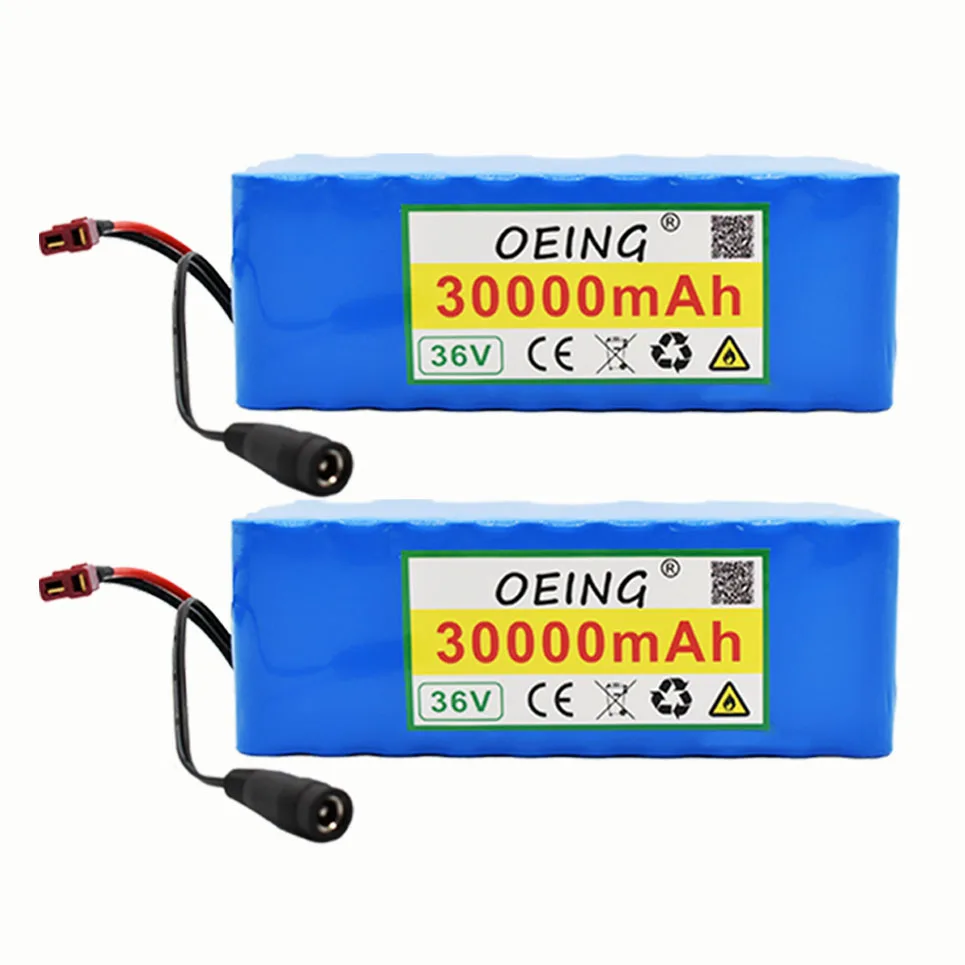 

36 В 10S4P 30 Ач 500 Вт литиевый аккумулятор высокой емкости 42 в 18650 30000 мАч Электрический велосипед Скутер с разъемом BMS XT60 + зарядное устройство