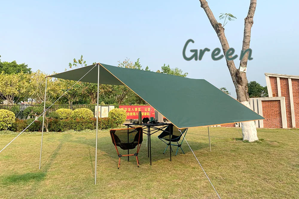 

3mx3m 3mx4m Awning Waterproof Tarp Tent Outdoor Camping Sun Shelter Canopy Sunshade Sun Shade Beach Garden Picnic Tourist Tarp