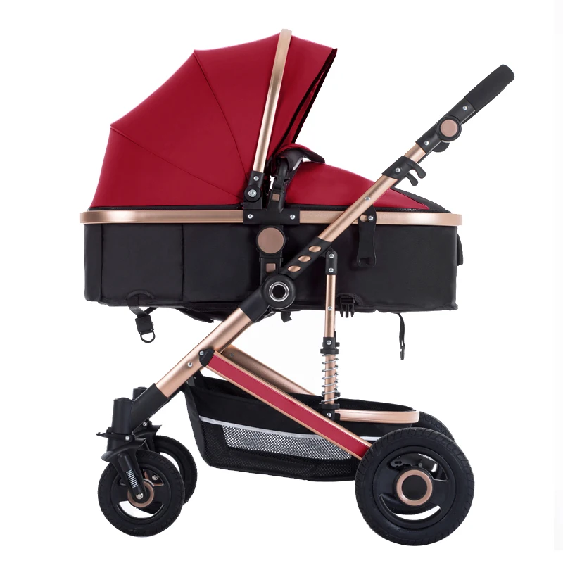Wisesonle детская коляска с высоким видом двунаправленная откидывающаяся