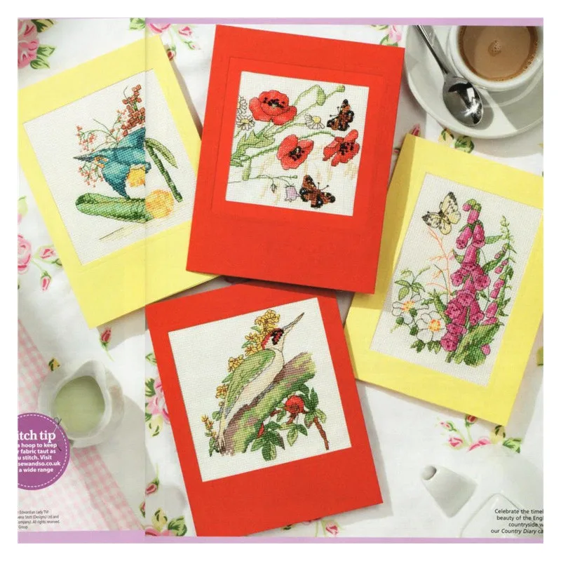 

CD015 14ct Cross Stitch Kit Card Package Greeting Card Needlework Embroidery Crafts Counted Cross-Stitching Kits Christmas Gift