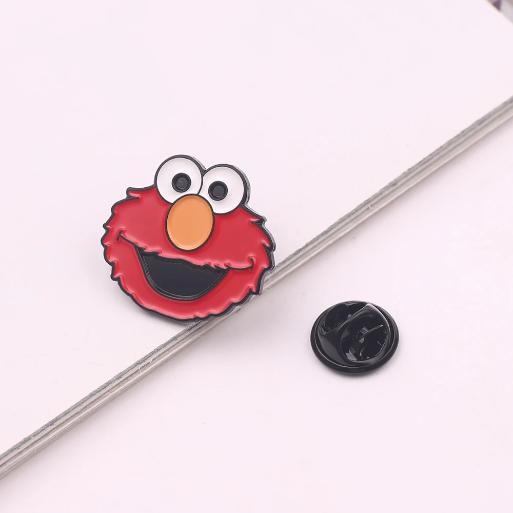 Улица Сезам брошь значок Элмо печенье монстр Эмаль Булавка металлические аниме