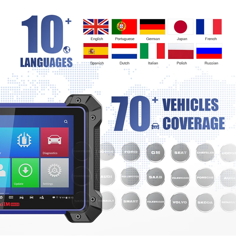 Autel MaxiIM IM608 OBD2 автомобильный диагностический автоматический сканер инструмент