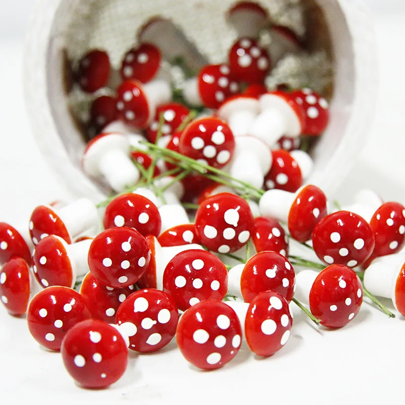 50/100 шт Моделирование мини-колонка в форме гриба модель горшечные растения