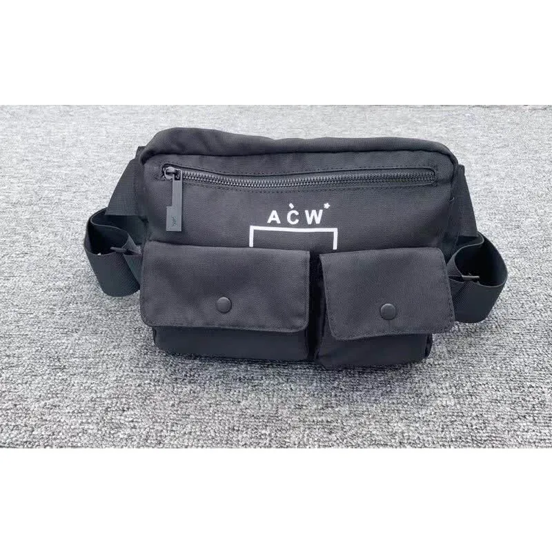 

2021 Men Waist Bag A-COLD-WALL * Waist Bag Unisex High Quality A-COLD-WALL * Waist Bag 3 Pockets ACW Logo Metal Buckle