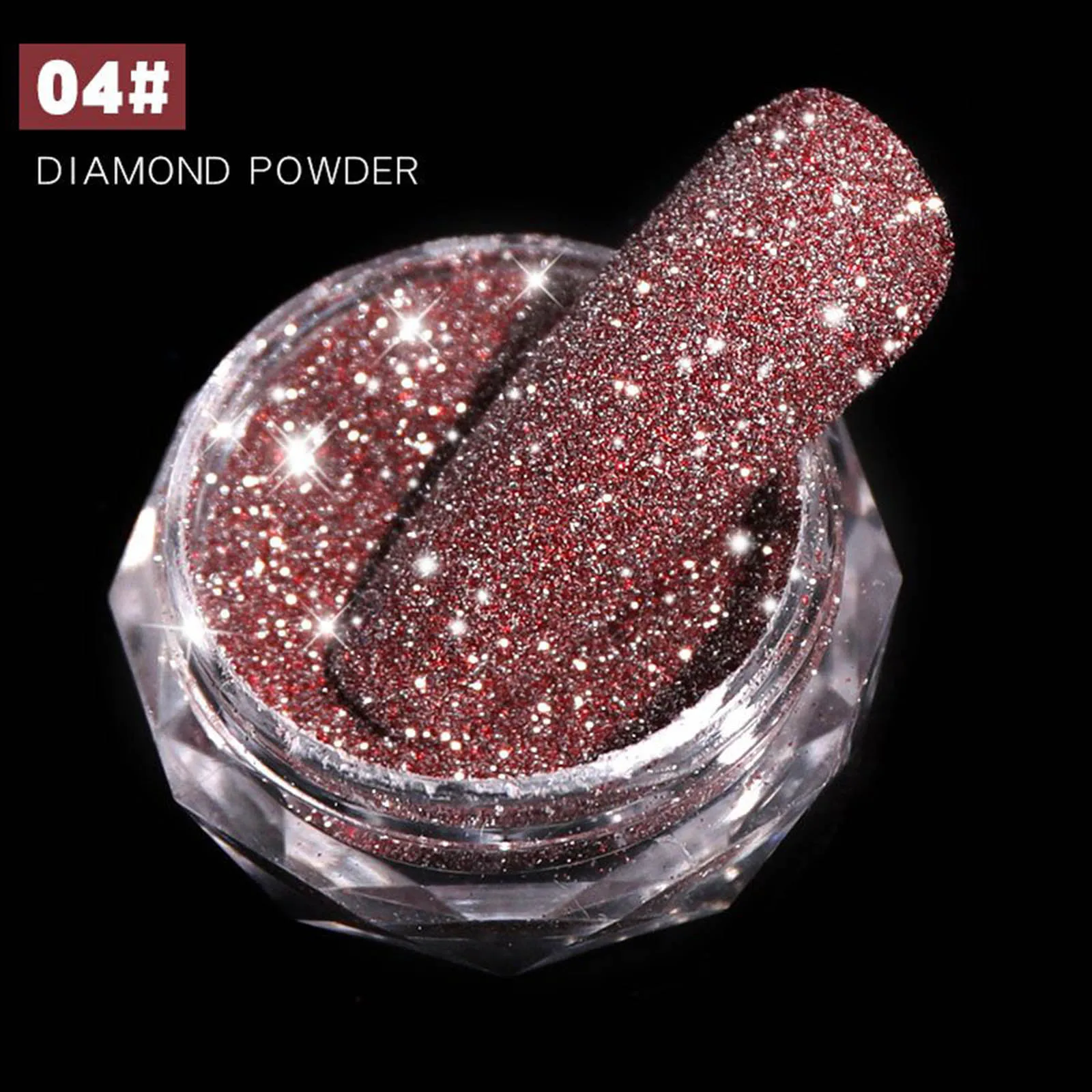 

Rushed Diamond Glitter Sparkles Powders Pigment Nail Art Glitter Powder Decoration SMJGood