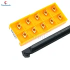 10 шт. DCMT0702 твердосплавными пластинами 1 шт. S16Q-SDZCR07 внутренные поворачивые держатели инструментов S10K-SDZCR07 S12M-SDZCR07 беседка с ЧПУ токарные инструменты набор