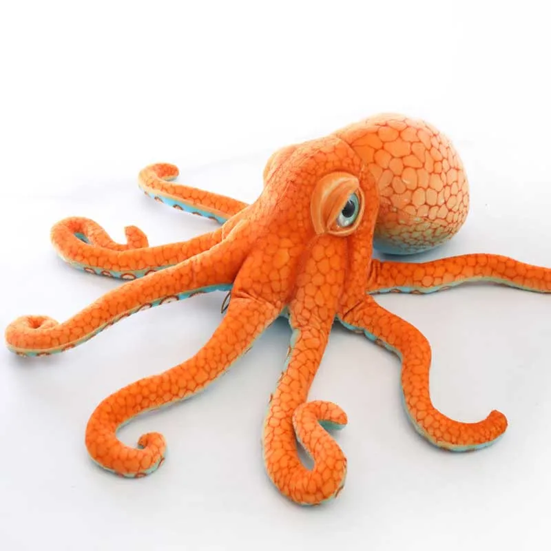 

50/80cm Plush stuffed huge eight-claw octopus doll Real life deep sea monster octopus toys Realistic design Funny whole toy gift
