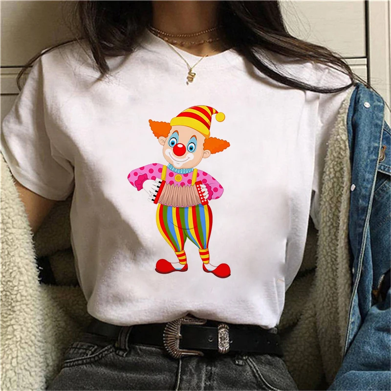 

Summer Women Short Sleeve Leisure Tee Funny Joker Short Sleeves T Shirt Funny Women Shirt Female T-shirt Kawaii Harajuku Tees