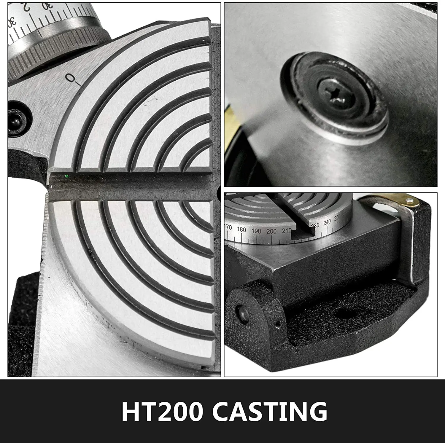 Вращающийся стол горизонтальный вертикальный 4 дюйма/100 мм слота вращающийся для